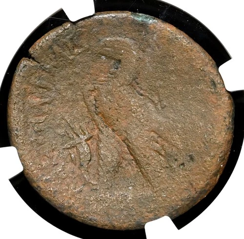 EGYPT, Cleopatra VII. 51-30 BC. Æ Diobol (80 Drachmae), NGC VG