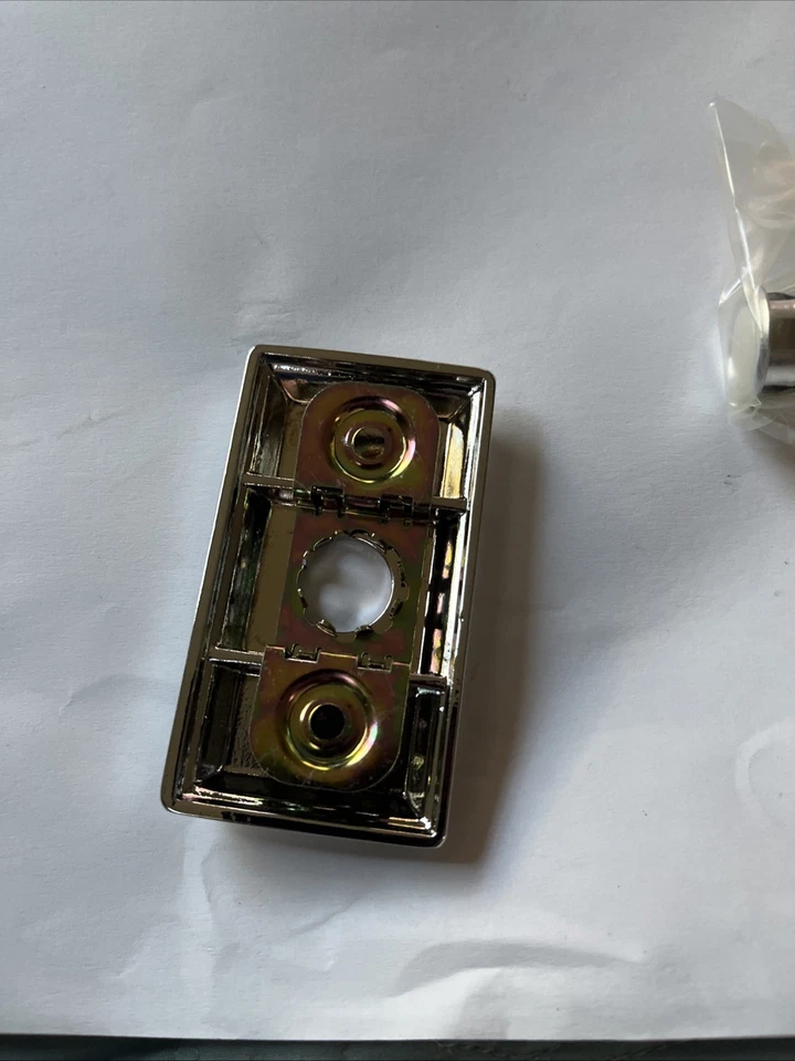 Baldwin 9BR7015-003 Chrome Rectangular Bell Button Solid Brass Free Ship USA - Image 3 of 4