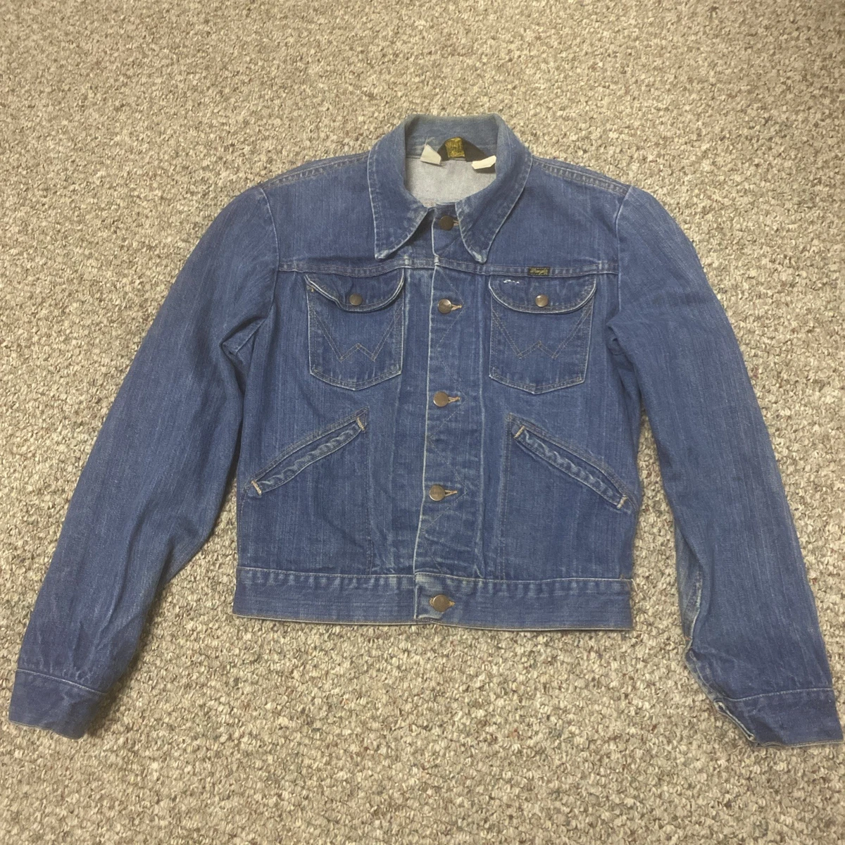 vintage wrangler jean jacket products for sale | eBay