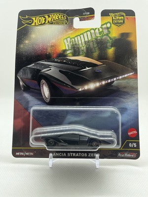 HOT WHEELS CAR CULTURE HAMMER DROPS - (CHASE) LANCIA STRATOS ZERO 0/5  * BLACK