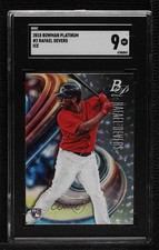 2018 Bowman Platinum Base Ice Rafael Devers (Batting) #2 SGC 9 MINT ni4