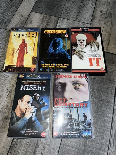 Stephen King VHS Mega Bundle - Over 20 Movies, Uncut Hard To Find Classic Horror - Picture 2 of 13