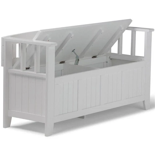 Simpli Home Acadian Entryway Storage Bench - Thumbnail 2