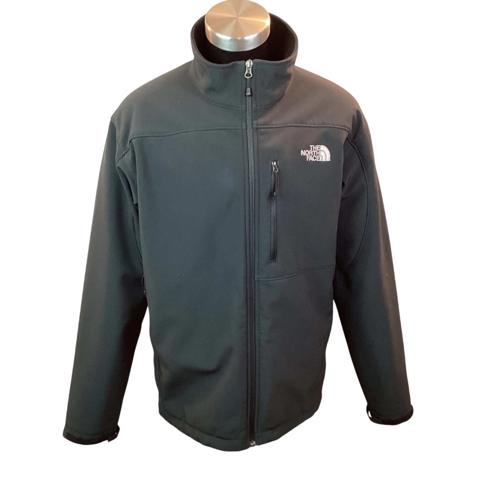 The North Face Apex Softshell Mens XL Full-Zip Jacket Black
