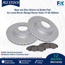 Rear set Disc Rotors & Brake Pad for Land Rover Range Rover Velar 17-25 325mm