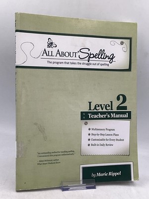 ALL ABOUT SPELLING Level 2 Teacher's Manual Marie Rippel 2013 Paperback