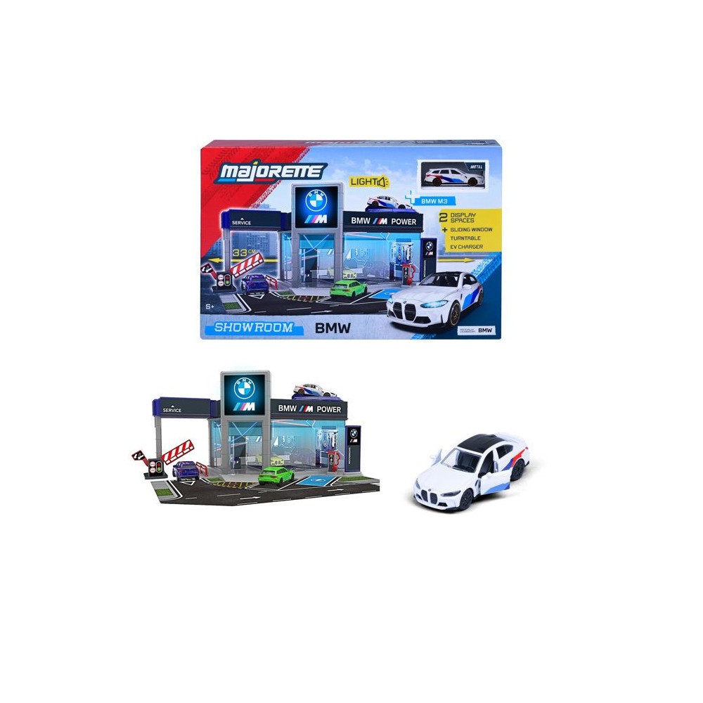 Diorama BMW Majorette le garage miniature idéal pour jouer dans la chambre