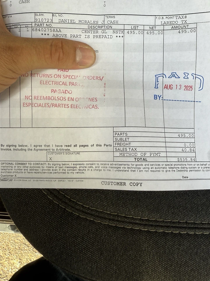 Repuesto ventana cristal trasero ram 1500 DT repuesto Foto 4 de 4