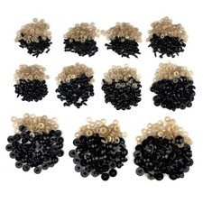 100pcs 5-16mm Eyeball Doll Accessories Black Plastic Plush Safety Eyes Amigurumi