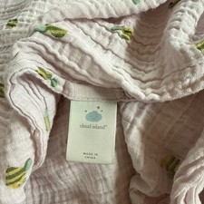 Cloud Island Blanket Muslin Swaddle Blanket Pink Bee Honeybee Bumble Security
