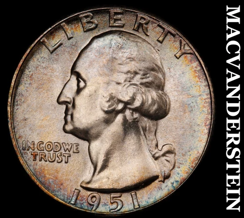 1951 Silver Washington Quarter - Choice Gem Brilliant Unc  Lustrous  #i6455