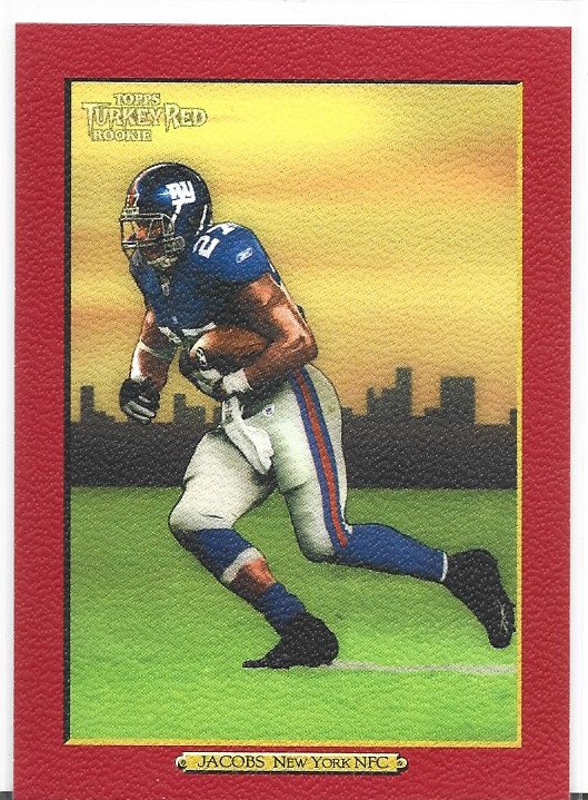 Brandon Jacobs Topps Turkey Red #213 Red
