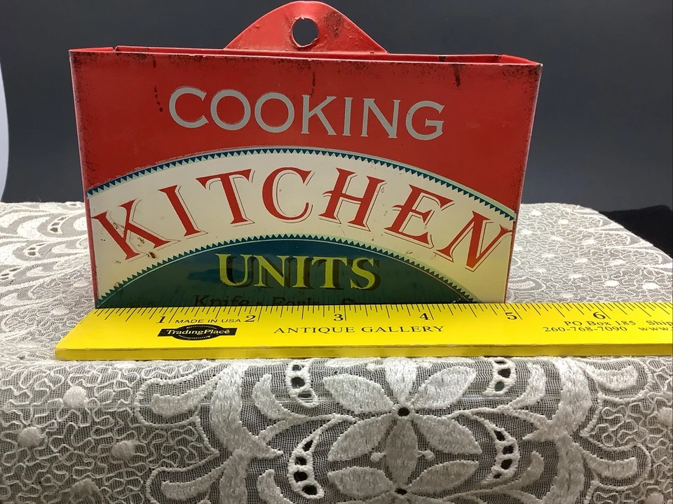 Vintage Rustic Style Tin Wall Cooking Kitchen Units~Knife-Fork-Spoon Decor Retro - Image 2 of 4