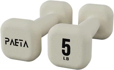 Neoprene Dumbbell, Hand Weights with Curved Grip for Women, Anti-Slip, Anti-Roll