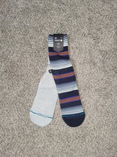 2-Pair Stance Icon Mens Large 9-12 Casual Combed Cotton Crew Socks Unisex