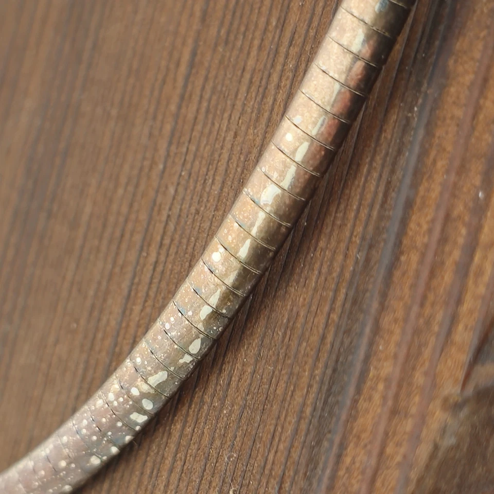 Collar Omega Milor Italia Plata de Ley 925 7.5 pulgadas Clásico Vintage Foto 4 de 4