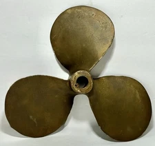 Antique Bronze 3-Blade Boat Prop Propeller 12  LH 8 by Columbia Bronze Company 