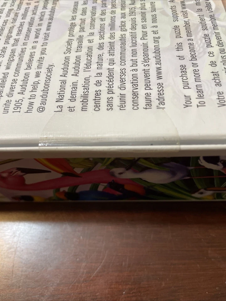 Masterpieces 1000 Pc Jigsaw Puzzle Audubon COLORFUL COMPANIONS Linen Birds NIB - Image 3 of 3