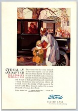 Vintage 1924 Ford Closed Cars Fordor Sedan Auto Automobile Car 20s Print Ad