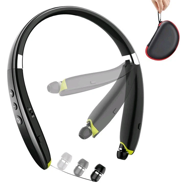 Bluetooth Headphones, BEARTWO Upgraded Foldable Wireless Neckband Headset NEW - Image 2 of 3
