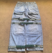 Vintage Y2K Marithe Francois Girbaud Shuttle Strap Cargo Baggy Jeans Mens 36x33