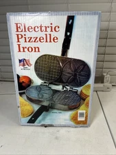 C. Palmer Mfg. Pizzelle Iron Italian Cookie Maker  Model 1000 TESTED USA W/ Box