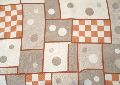 VINTAGE GROOVY 1970s GEOMETRIC DRESS FABRIC 2.10m x 1.13m