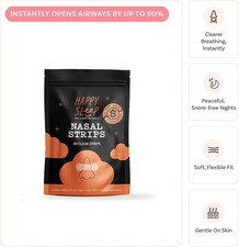 Happy Sleep Nasal Strips  Anti Snoring Solution Breathe Better Sleep Better
