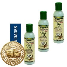Africa's Best Originals Olive Oil Leave-In Conditioner 6oz 177ml 3-Pack