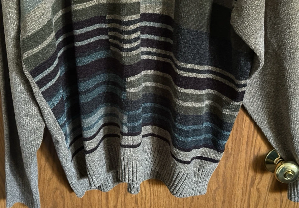 Suéter Pullover Geoffrey Beene Texturizado Chenilla Mangas Largas Para Hombre Talla XXL NUEVO CON ETIQUETAS Foto 3 de 4