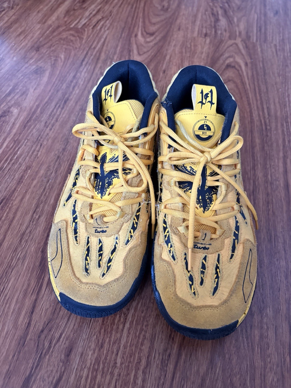 LaMelo Ball 1of1 Puma Yellow And Black Basketball Shoes