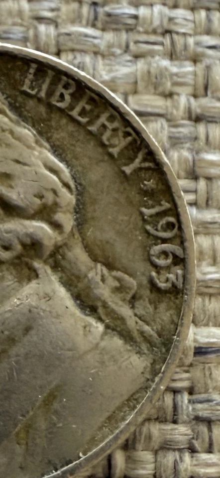 Minting Error 1963 Nickel “6” Struck Double - Image 3 of 4