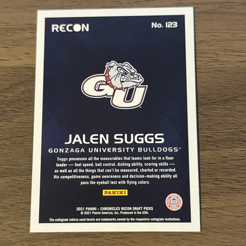 2021-22 Chronicles Draft Picks JALEN SUGGS RC Recon #123 - Picture 2 of 2