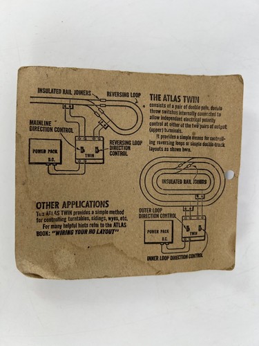Atlas #210 Custom Line Twin DPDT Switch Original Packaging - Picture 2 of 2
