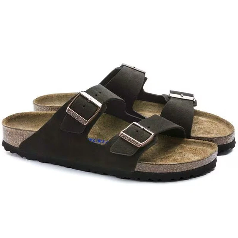 Birkenstock Arizona Mocha Suede Soft Footbed Men's and Women's Sandals 37-45