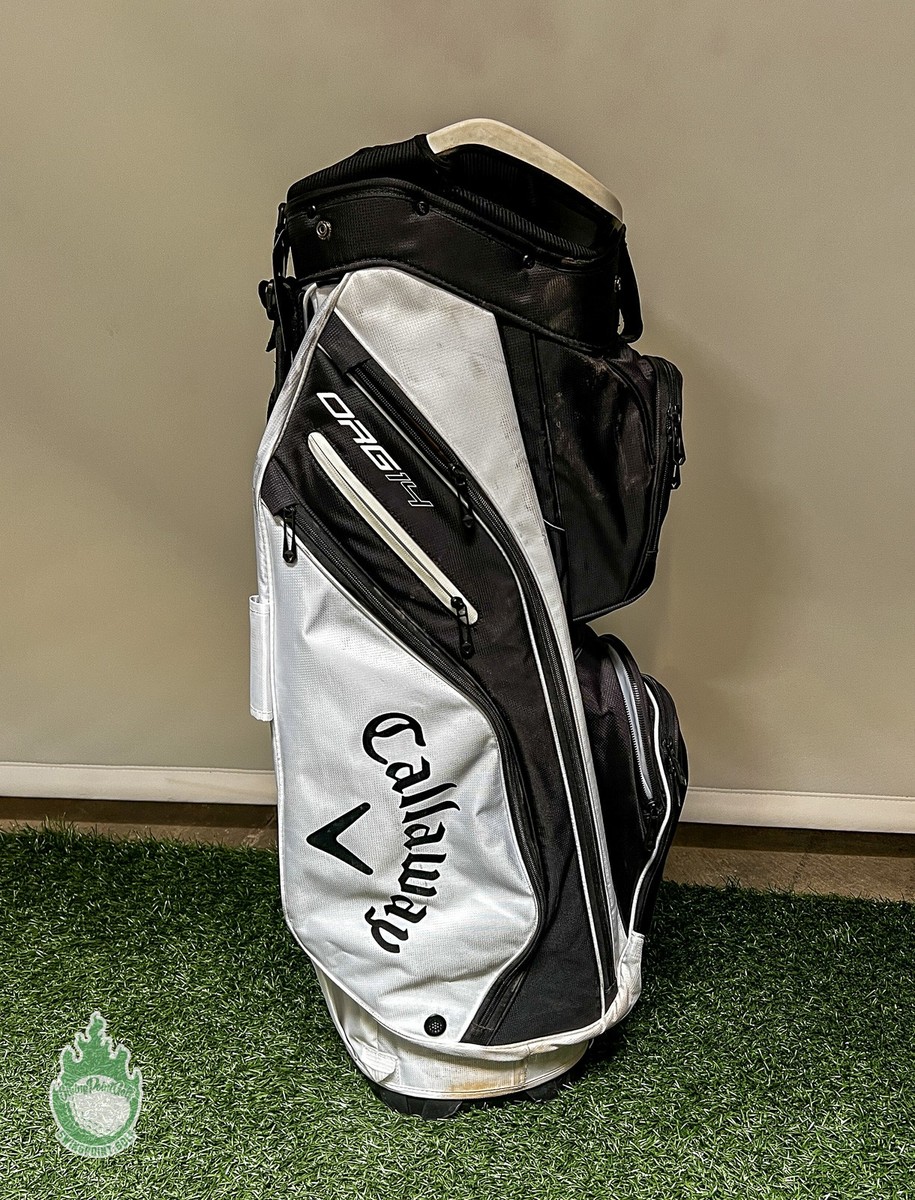 Used Callaway ORG 14 Way Golf Cart Carry Bag White/Black
