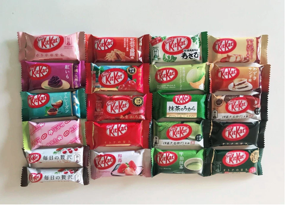 Japanese kit kats mini kitkats 24P ALL DIFFERENT flavors candy Ships From USA - Image 3 of 3