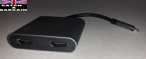 ZMUIPNG USB C to Dual HDMI Adapter, Type C to HDMI Converter for MacBook (DK48) - Picture 7 of 8