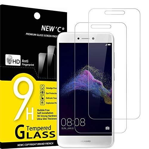 NEW'C 2 Pezzi, Vetro Temperato per Huawei P8 Lite 2017, Pellicola (p9V)