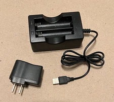 USB Li-Ion Battery Charger for 3.7v Rechargeable Batteries, NEW