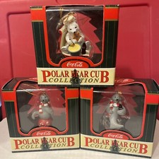 Coca Cola 1998 Polar Bear Cub Collection Set Of 3 NIB