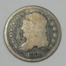 1835 Capped Bust Silver Half Dime GOOD 5c