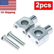 1" Chrome Handlebar Riser Clamp for Harley-Davidson Softail Deuce FXSTD