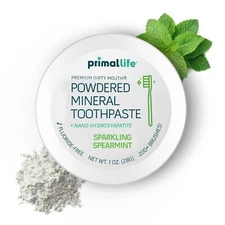 Primal Life Organics Spearmint Toothpowder 1 oz (Pack Of 6)
