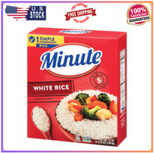 Minute White Rice, Instant White Rice for Quick Dinner Meals, 72-Ounce Box
