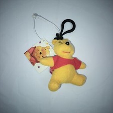 Vintage Disney Winnie The Pooh Plush Toy Keychain New With Tags