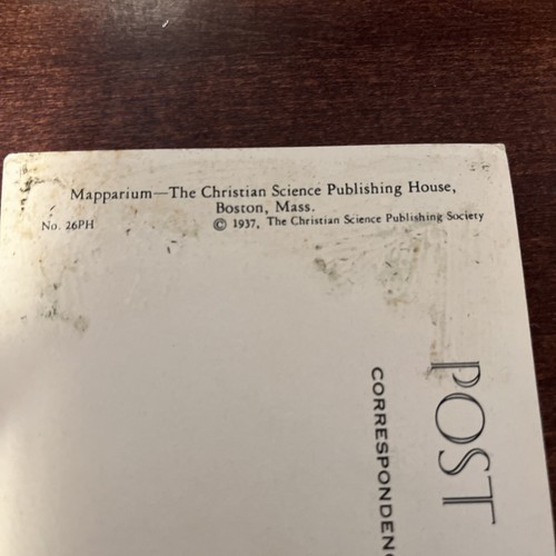 Large Globe Mapparium The Christian Science Publishing House c1937 Postcard E4 - Picture 4 of 4