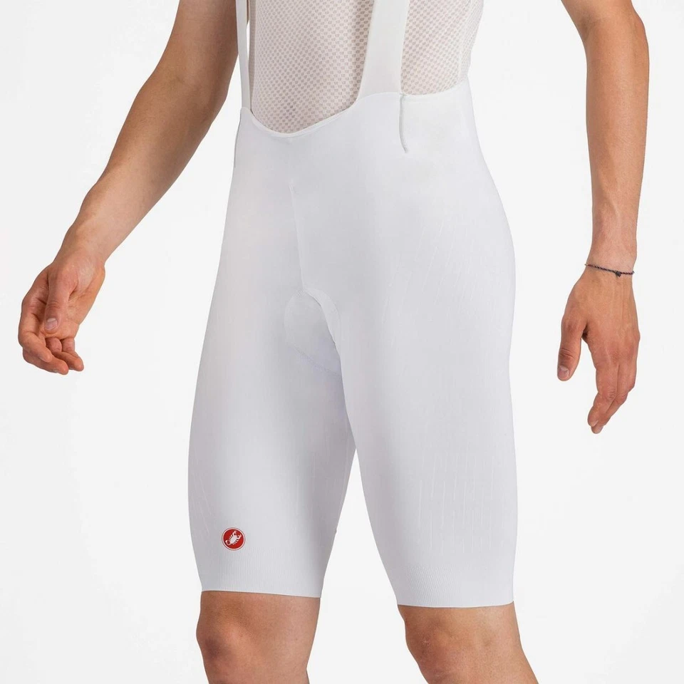 CULOTTE CON TIRANTES DE CICLISMO CASTELLI FREE AERO RACE S-AERODINÁMICO-TRANSPIRABLE-COMODIDAD-BLANCO Foto 3 de 4
