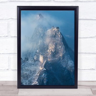 Ladder To Heaven S Fog Mist Haze Foggy China Asien Wandbild Kunstdruck