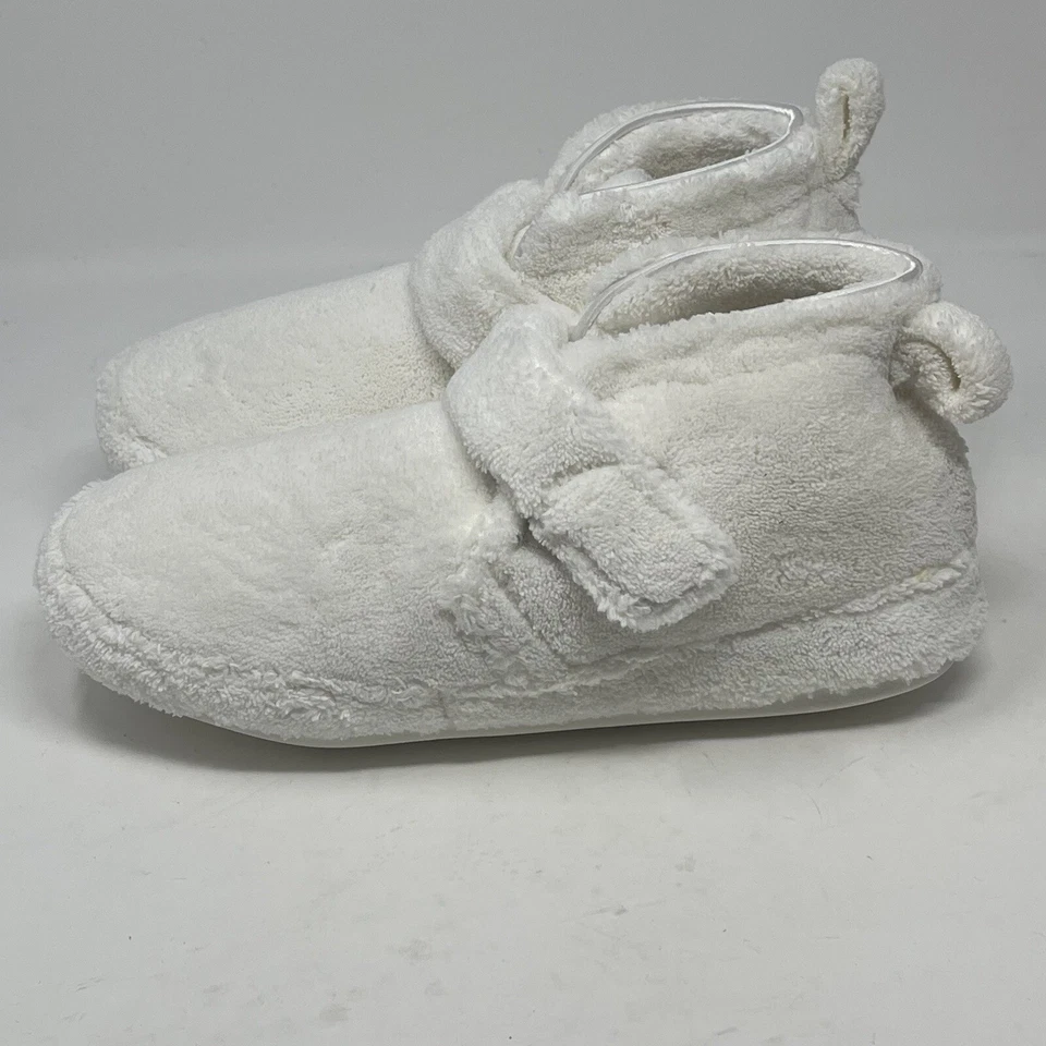 Daniel Green Adel Zapatillas Mujer 6 Blanco Terry Tela Botines Interior Exterior Nuevas Foto 3 de 4